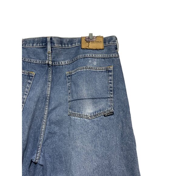 Joe Marlin Men's Regular Fit Distressed Denim Shorts Blue Size 42 Dad Shorts - Picture 4 of 8